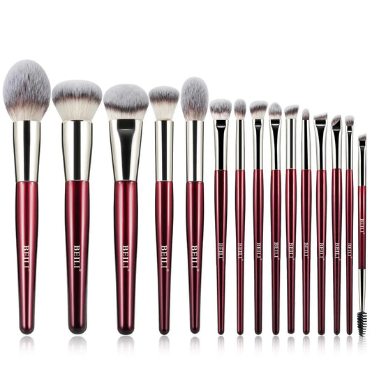 Crimson Elegance Brush Set & Purse