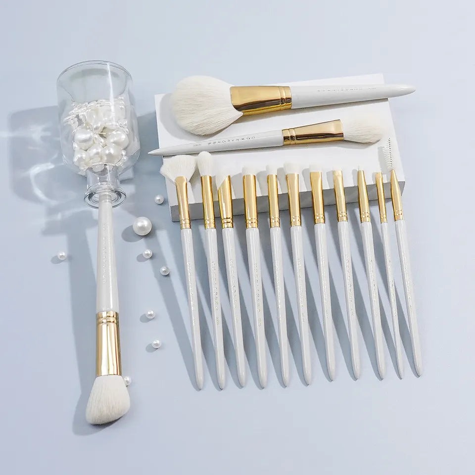 Bique Design Makeup Brush 14-In-1 Set And Brush Wallet