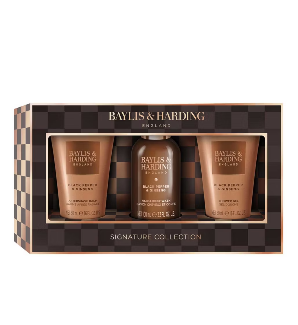 Baylis & Harding Black Pepper & Ginseng Men's Luxury Mini Trio Gift Set
