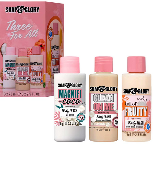 Soap & Glory Three For All 3 Piece Mini Gift Set